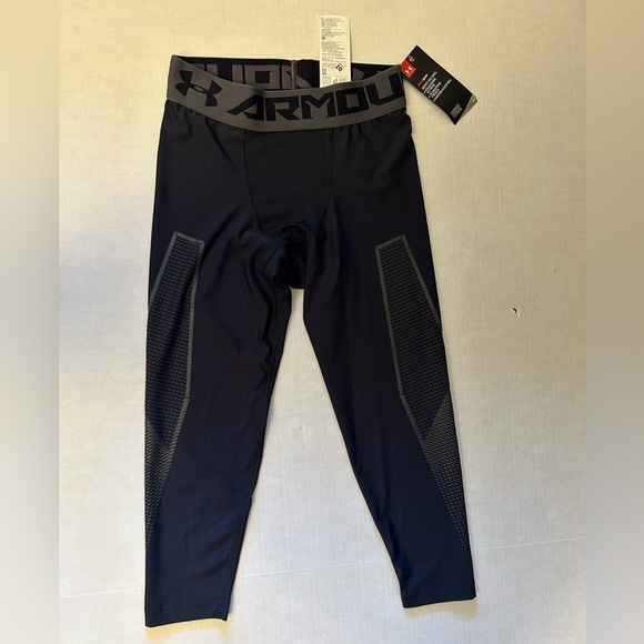 Under Armour Heat Gear Compression running Black Performance tights NWT Sz-M I9 - Picture 5 of 8